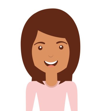 izole kadın avatar simge