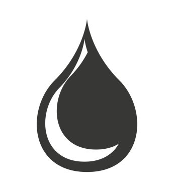 yağ damla izole simgesi tasarım