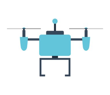 Drone izole teknoloji simgesi tasarım