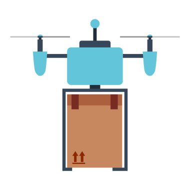 Drone izole teknoloji simgesi tasarım