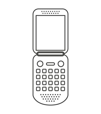 cep telefonu izole simgesi tasarım