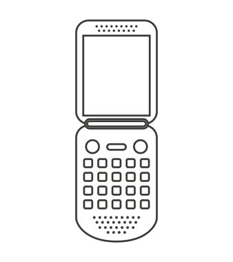 cep telefonu izole simgesi tasarım