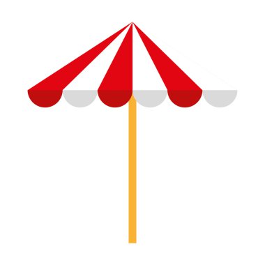 plaj şemsiyesi izole simgesi