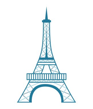 Eyfel Kulesi izole simgesi tasarım