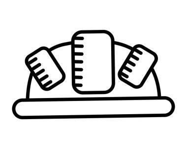 kask çizim izole simgesi tasarım