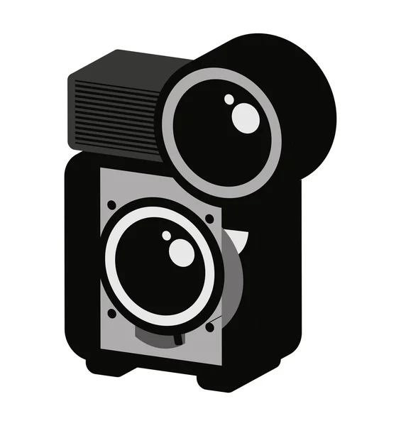 Retro-Kamera isoliertes Icon-Design — Stockvektor