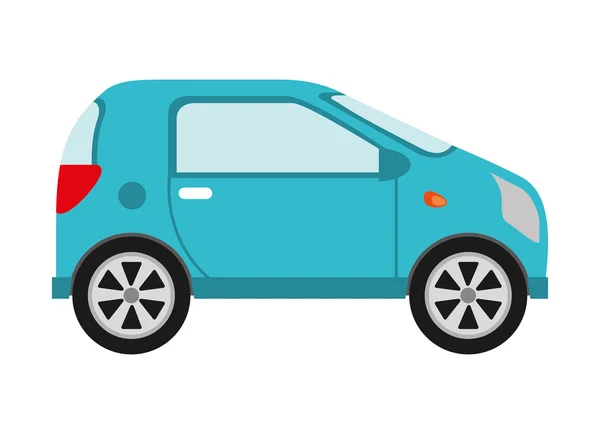 Coche vehículo aislado icono de diseño — Vector de stock