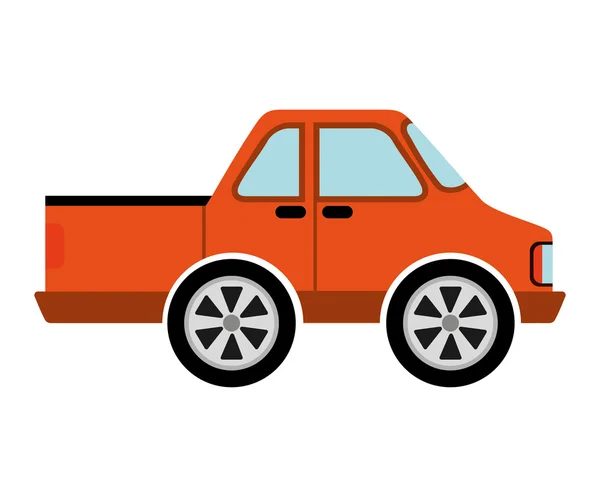 Coche vehículo aislado icono de diseño — Vector de stock