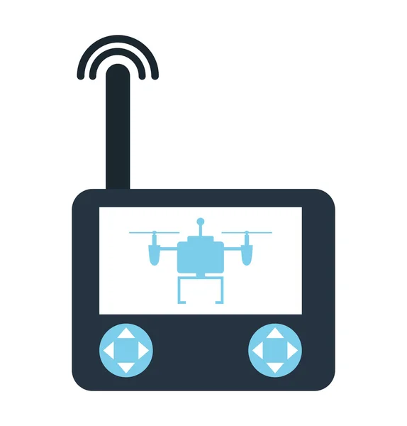 Control remoto drone aislado icono de diseño — Vector de stock