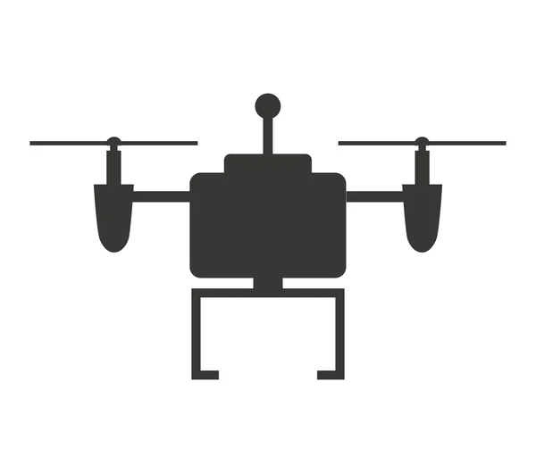 Drone geïsoleerd pictogram technologieontwerp — Stockvector