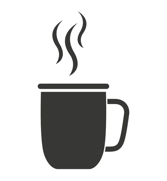 Tasse Kaffee isolierte Ikone Design — Stockvektor