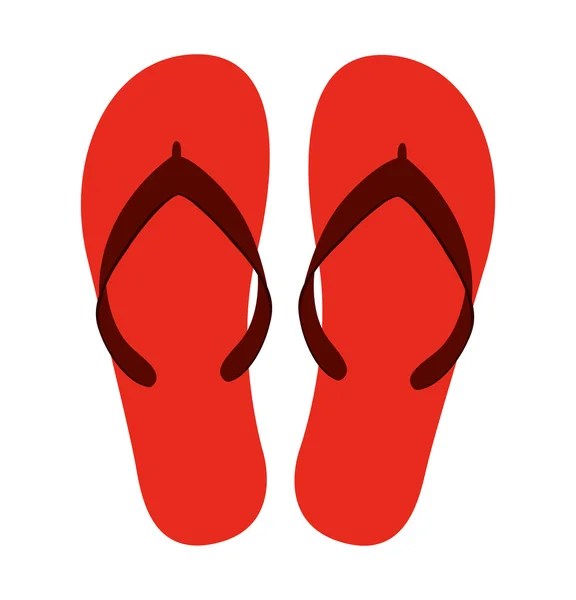拖鞋孤立的图标设计 — 图库矢量图片