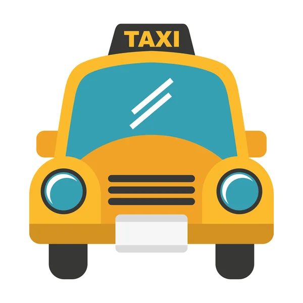 택시 서비스 격리 아이콘 디자인 — 스톡 벡터