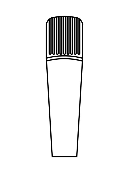 Новинний мікрофон ізольований дизайн піктограми — стоковий вектор