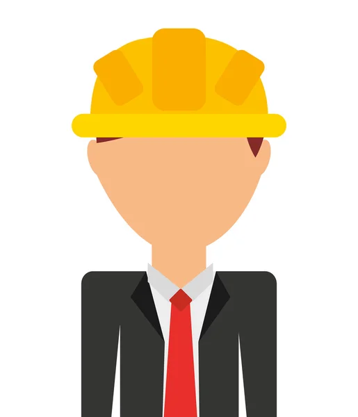 Professional construction isolated icon design — Stock Vector