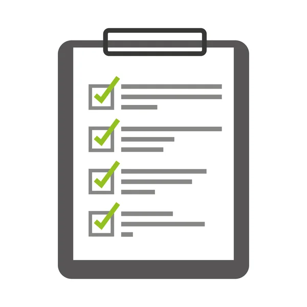 Checklist design de ícone isolado —  Vetores de Stock