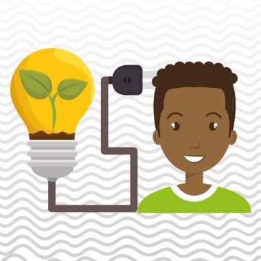 insanlar ve elektrik izole simgesi