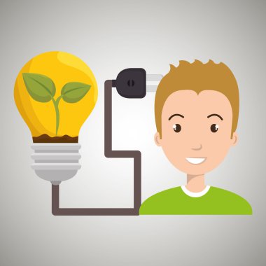 insanlar ve elektrik izole simgesi