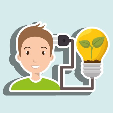 insanlar ve elektrik izole simgesi