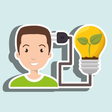 insanlar ve elektrik izole simgesi