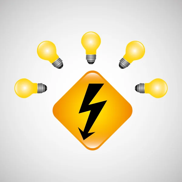 Ikona napájení elektrickou energií — Stockový vektor