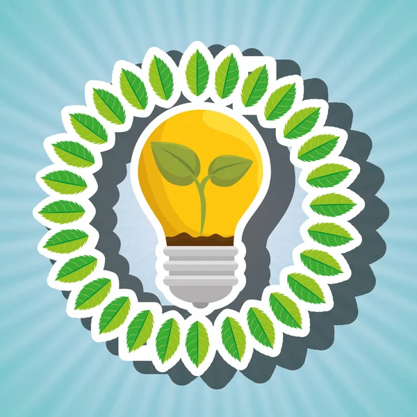 Think green isolated icon design — Stock Vector