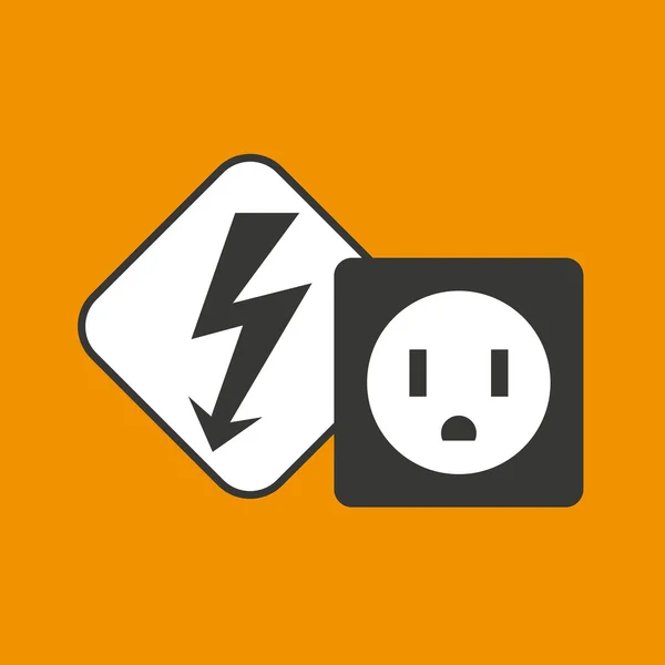 Ikona zasilania energii elektrycznej — Wektor stockowy