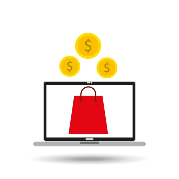 E-Commerce-Shopping-Ikone — Stockvektor