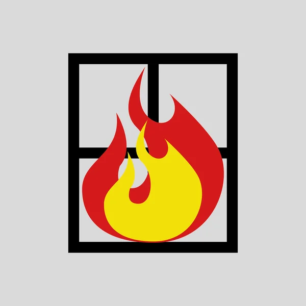 Ícone de trabalho bombeiro — Vetor de Stock