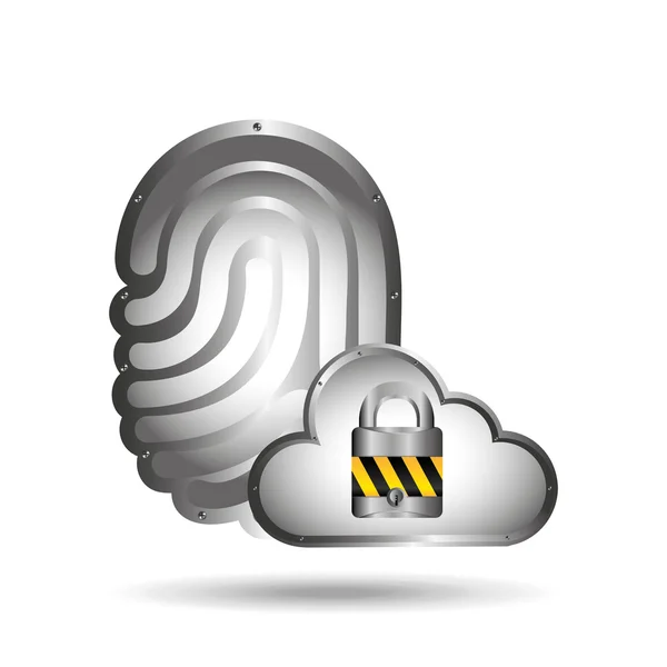 Centro de datos de protección de seguridad cloud — Archivo Imágenes Vectoriales