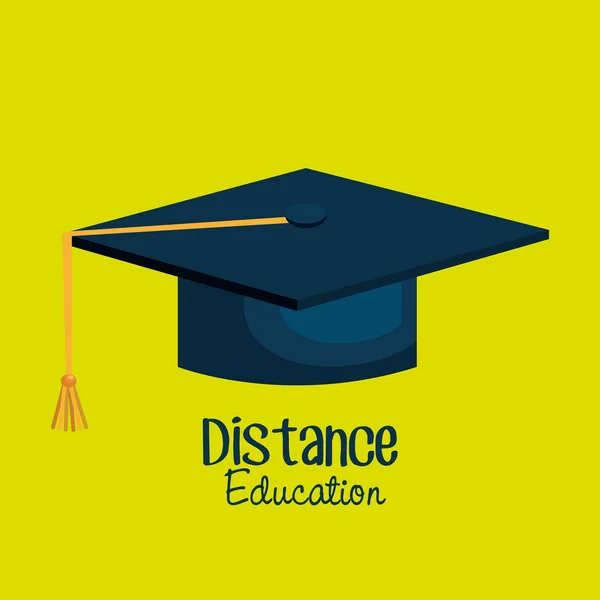 Distance education isolated icon design — Stock Vector