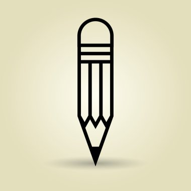 izole kalem simgesi tasarım sembolü