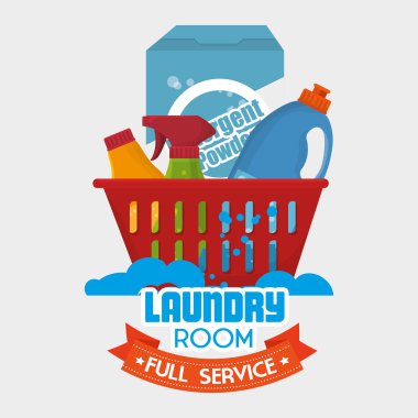 çamaşır odası izole simgesi