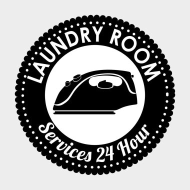 çamaşır odası izole simgesi