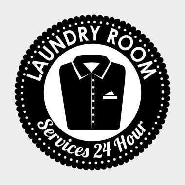 çamaşır odası izole simgesi