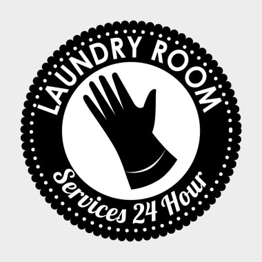 çamaşır odası izole simgesi