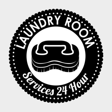 çamaşır odası izole simgesi