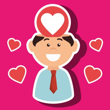 adam izole fikir simgesi tasarım ile