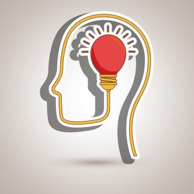 fikirler izole simgesi tasarım