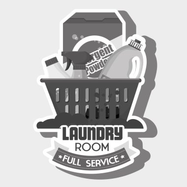 çamaşır odası izole simgesi