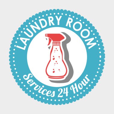 çamaşır odası izole simgesi