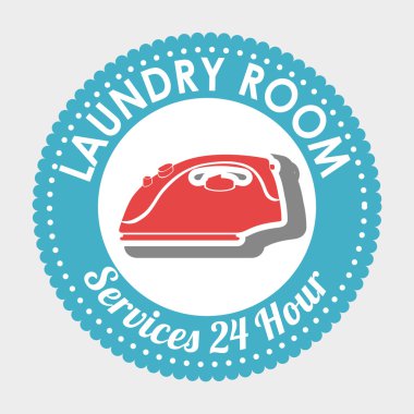 çamaşır odası izole simgesi