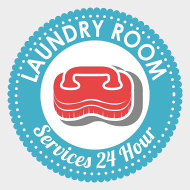 çamaşır odası izole simgesi