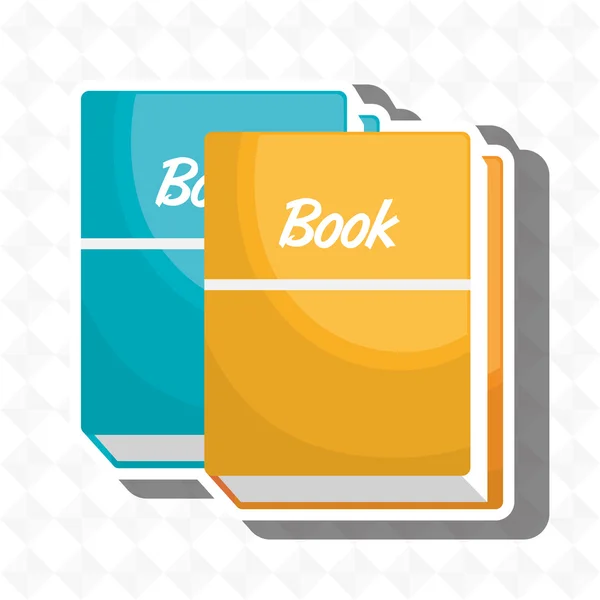 Könyv elszigetelt ikon tervezés — Stock Vector