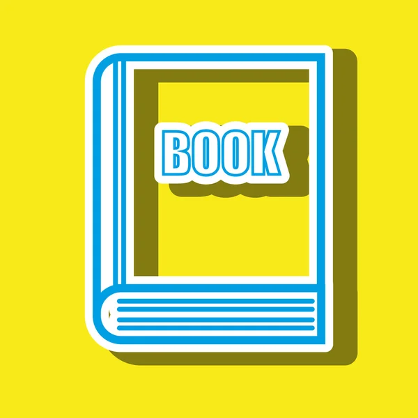 Símbolo de libro aislado icono de diseño — Vector de stock