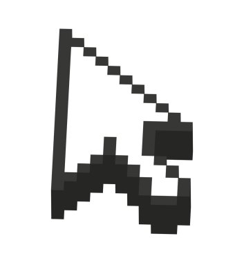 Bilgisayar fare ok işaretçi simgesi tasarım izole