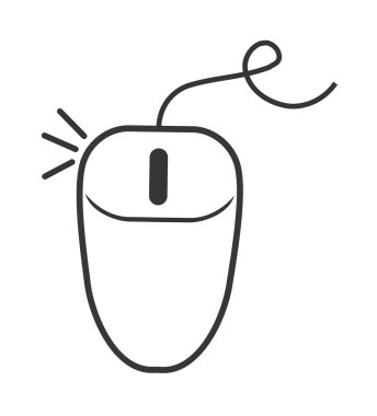 Bilgisayar fare işaretçi simgesi tasarım izole