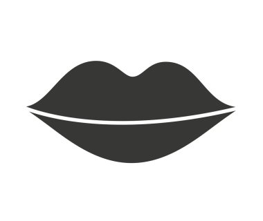 dudaklar kadın izole simgesi