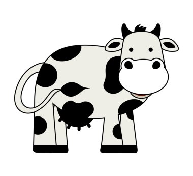 izole simgesi tasarım inek