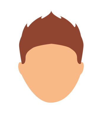 genç adam izole simgesi